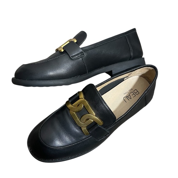 BEAU Today leather loafers with chain link detail - Picture 3 of 11